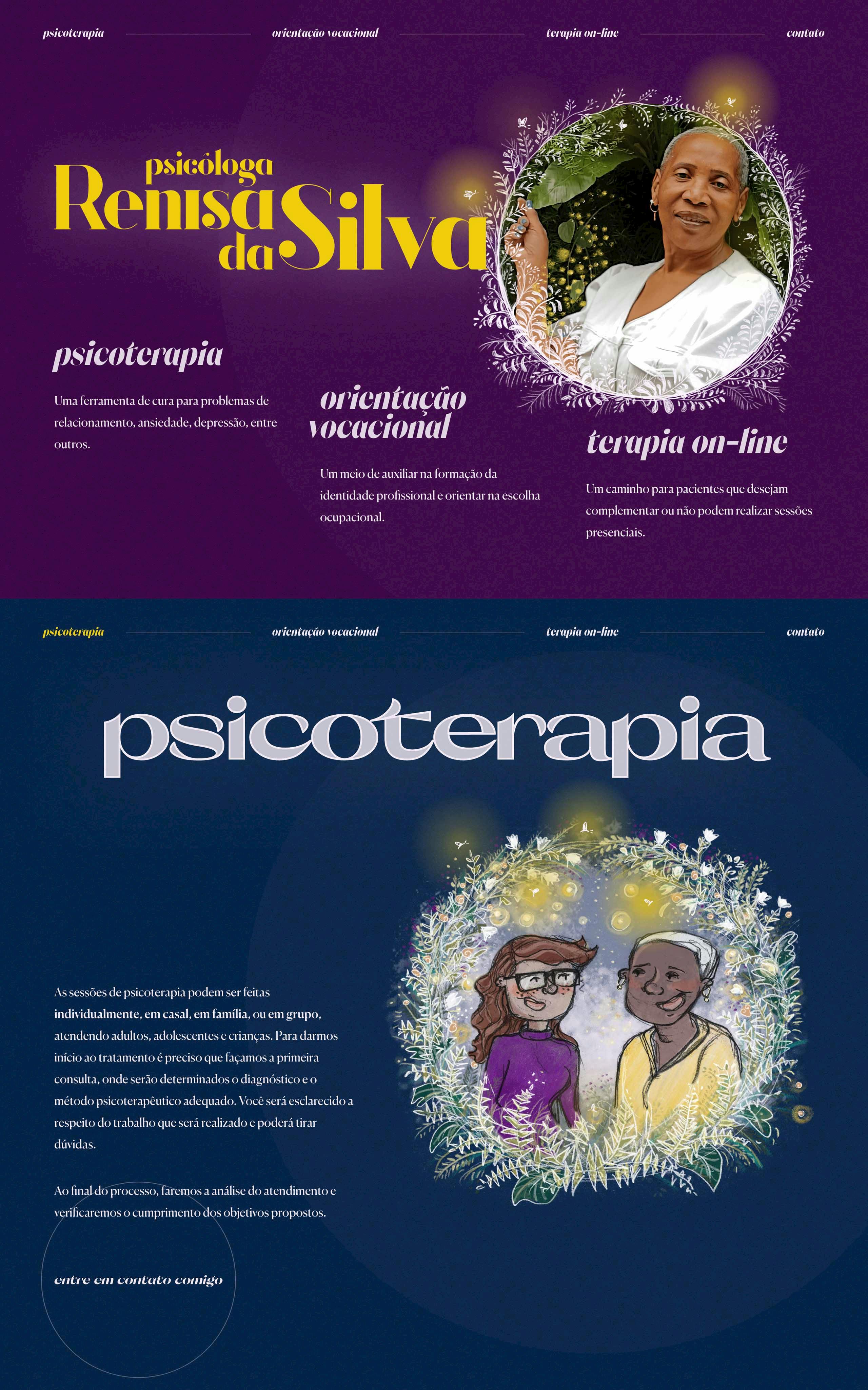 Renisa da Silva Website Screenshot