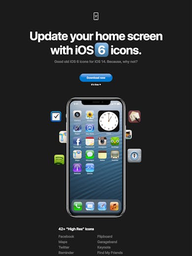 iOS 6 icons Thumbnail Preview
