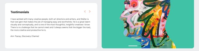 Poulos Collective Testimonial Slider Preview