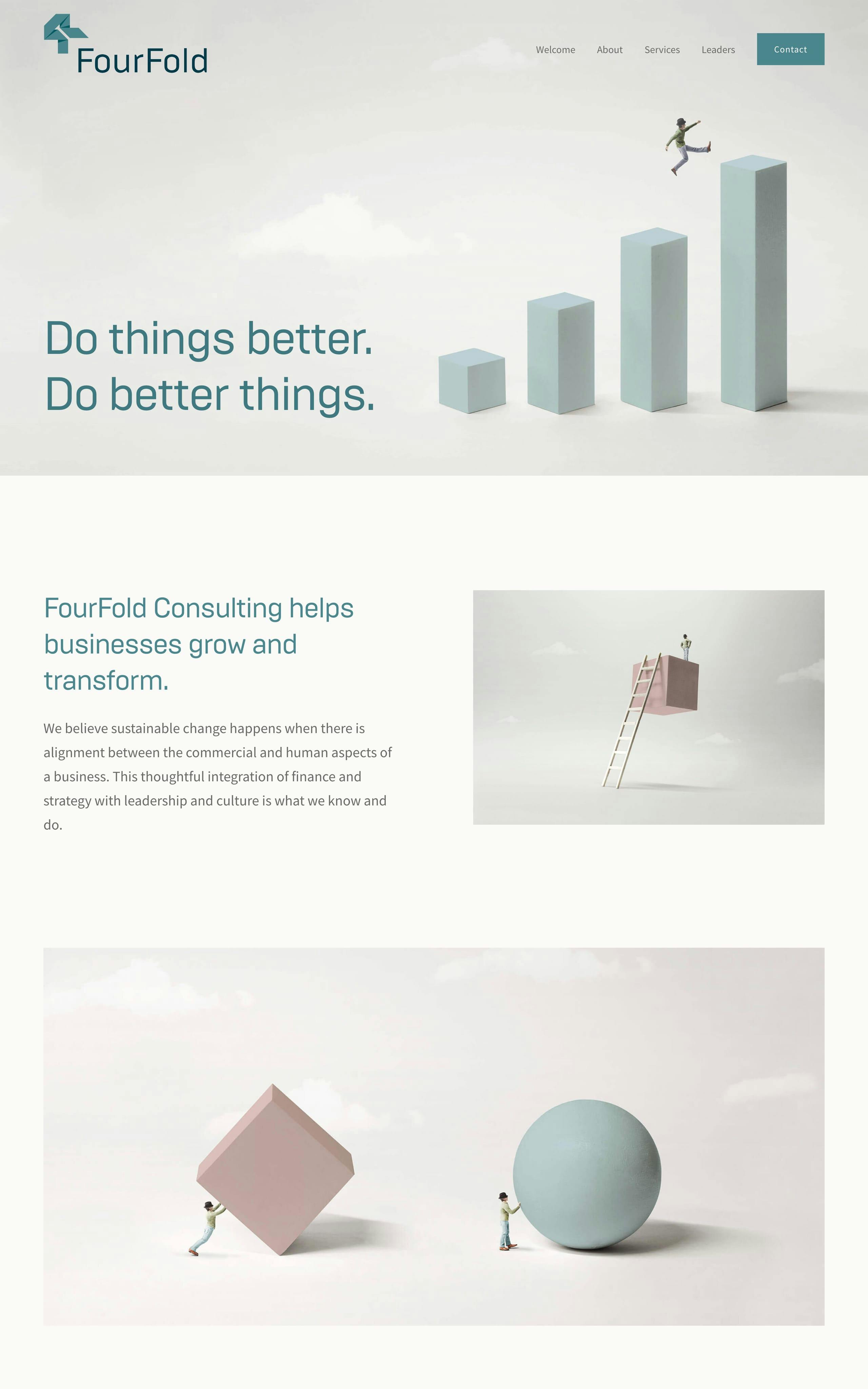 FourFold Consulting Website Screenshot