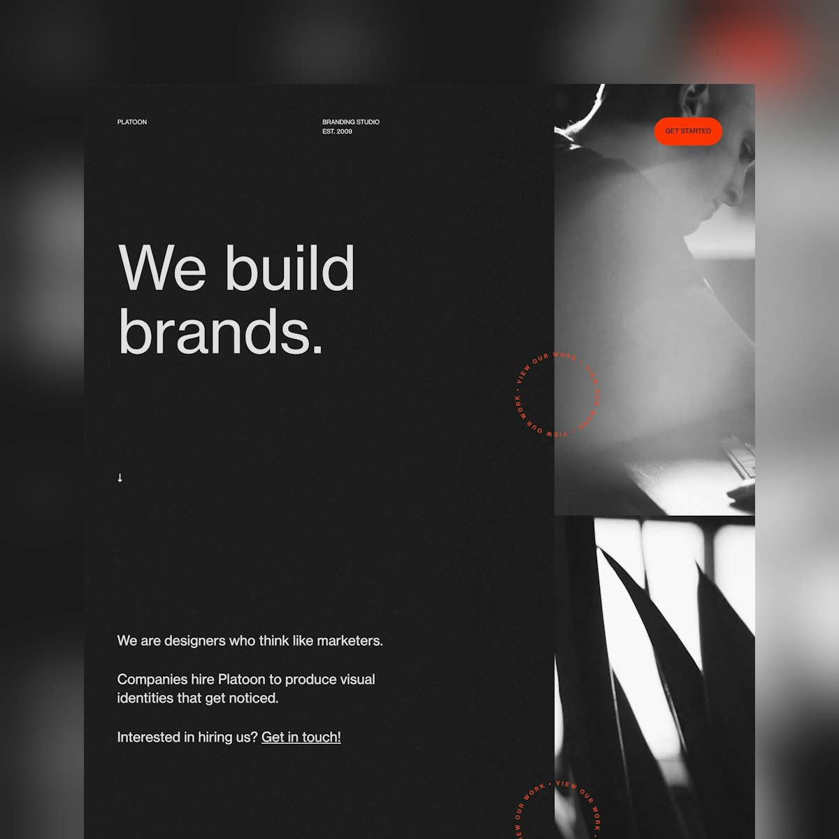 website design idea #118: Website Inspiration: Platoon