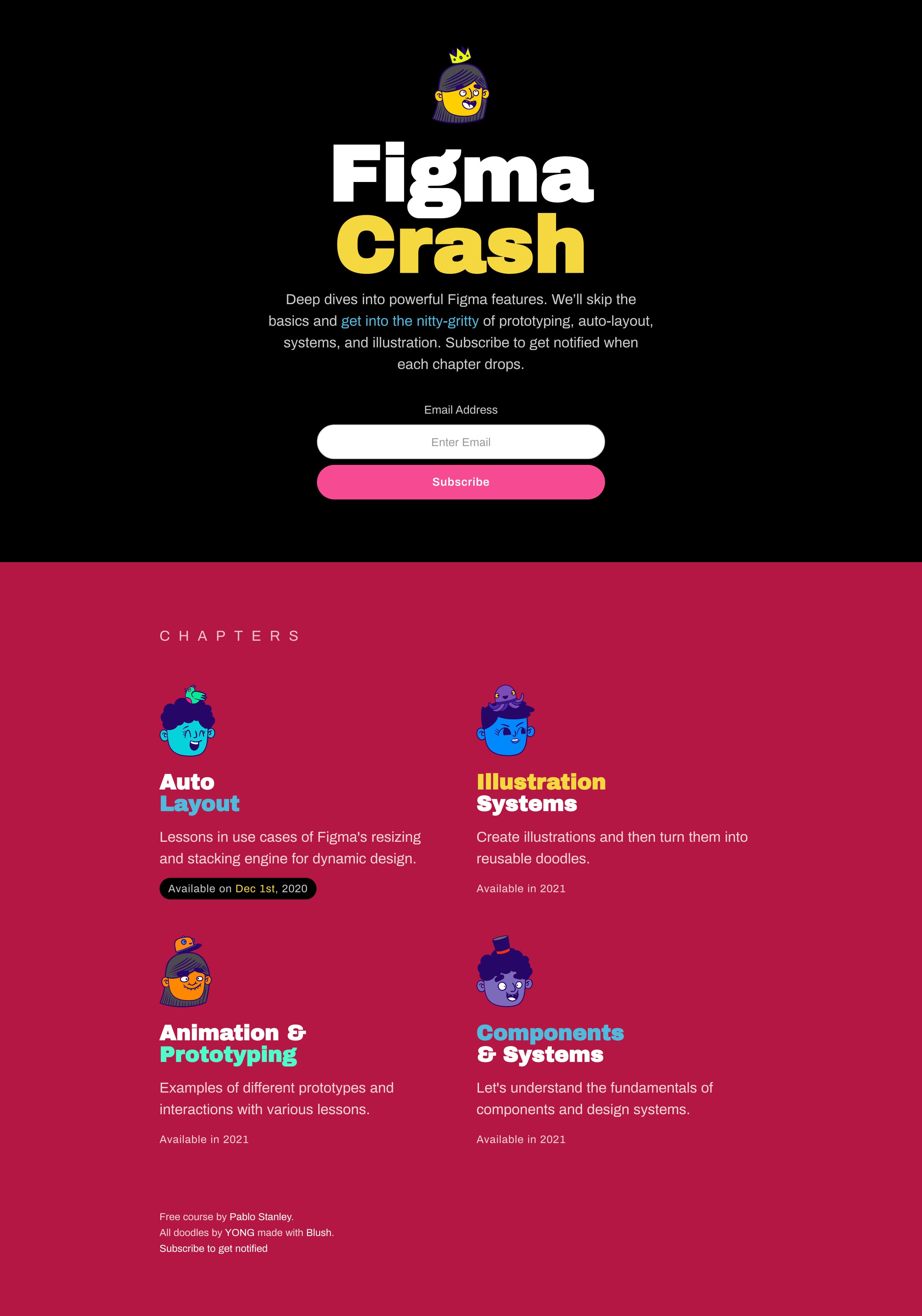 Figma Crash Website Screenshot
