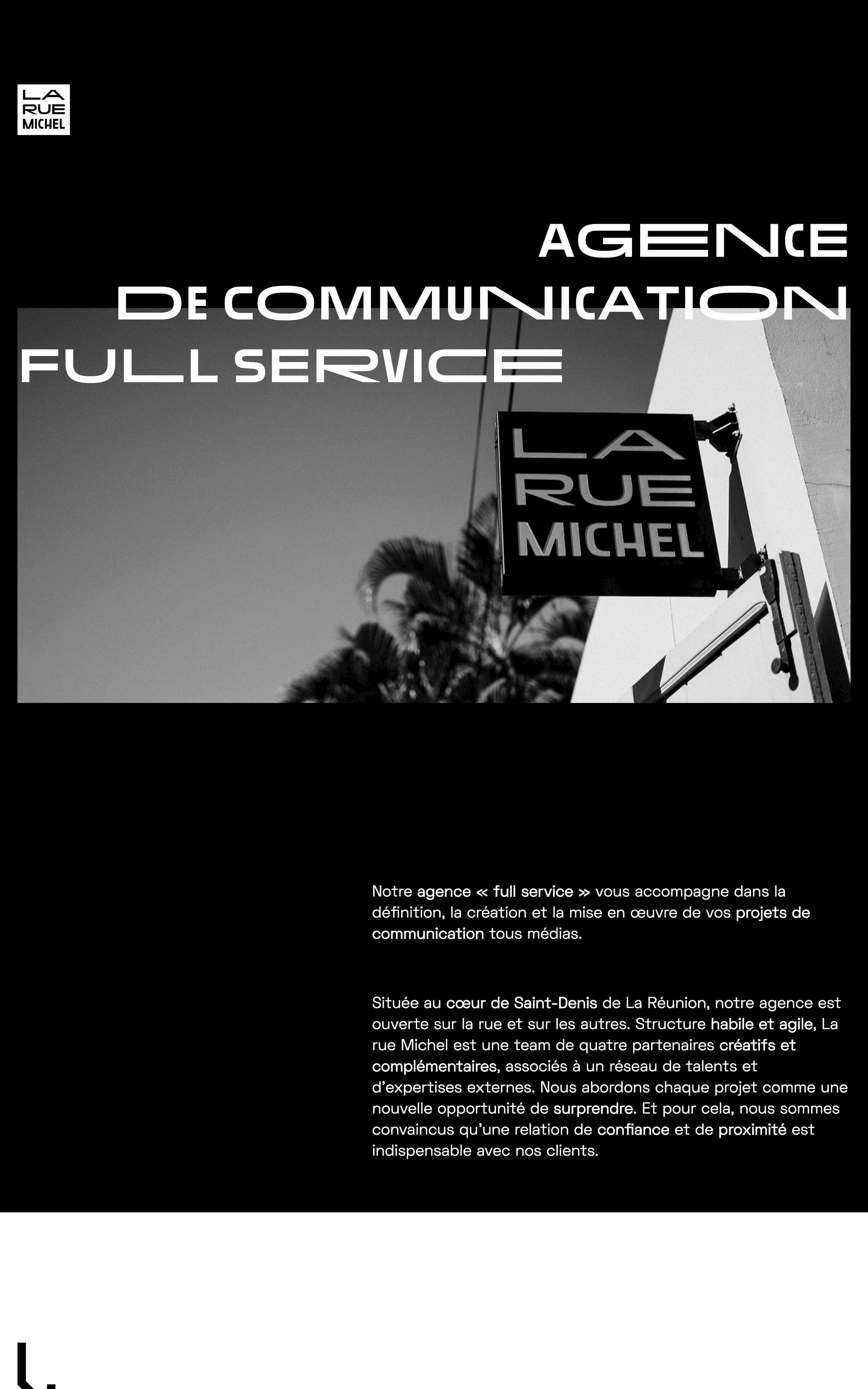 La rue Michel Website Screenshot