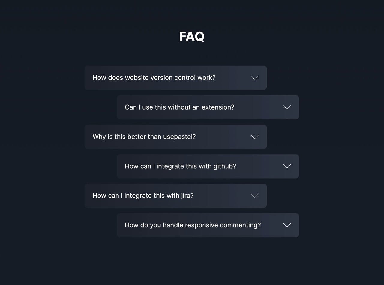 FAQ Section - Greenlight feedback extension Screenshot