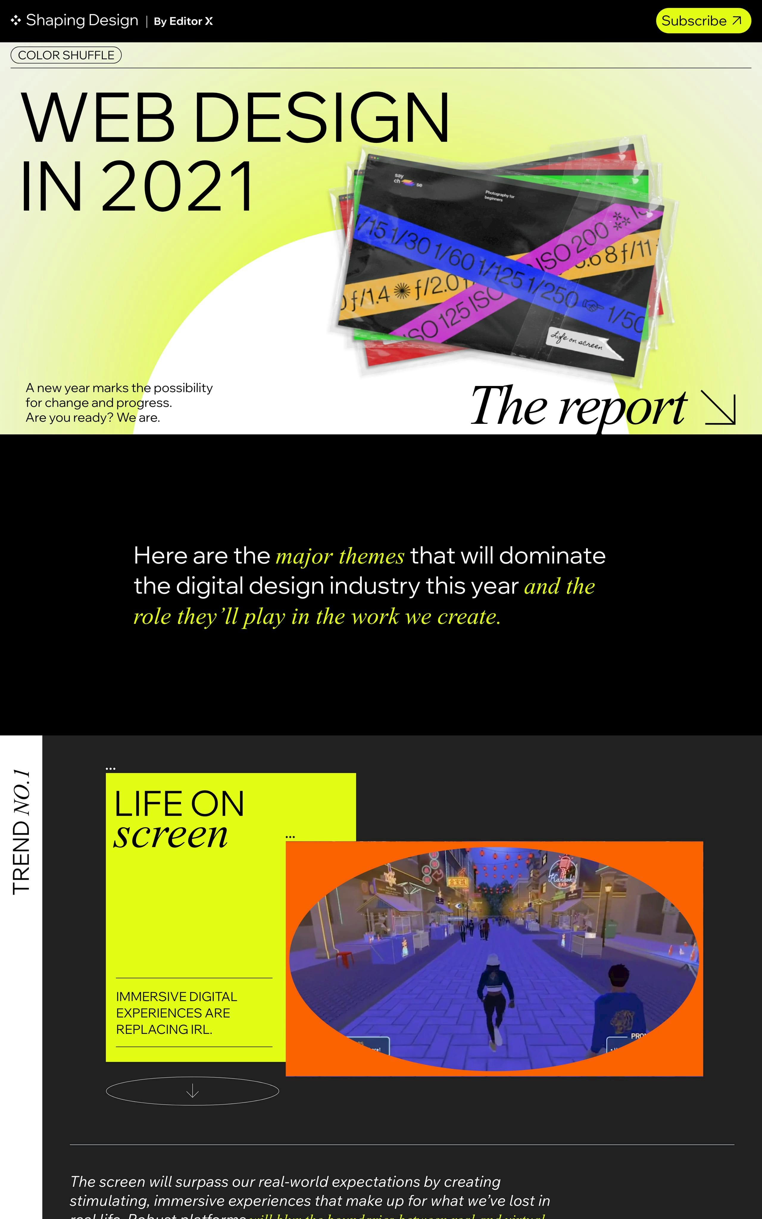 Web Design Trends 2021 Website Screenshot