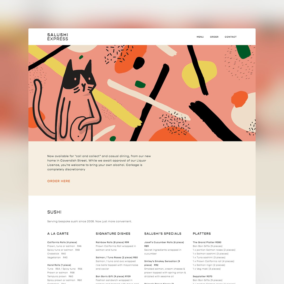 website design idea #437: Website Inspiration: Salushi Express