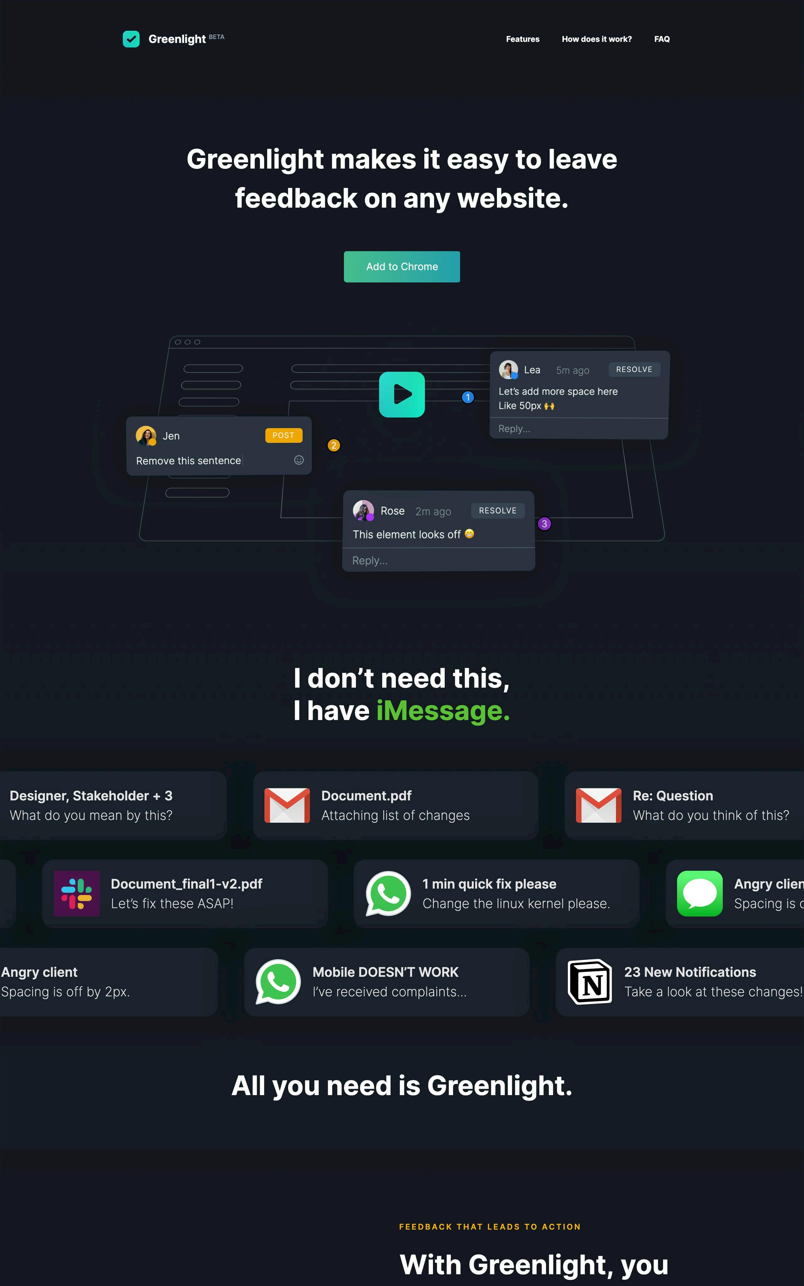 Greenlight Website Screenshot