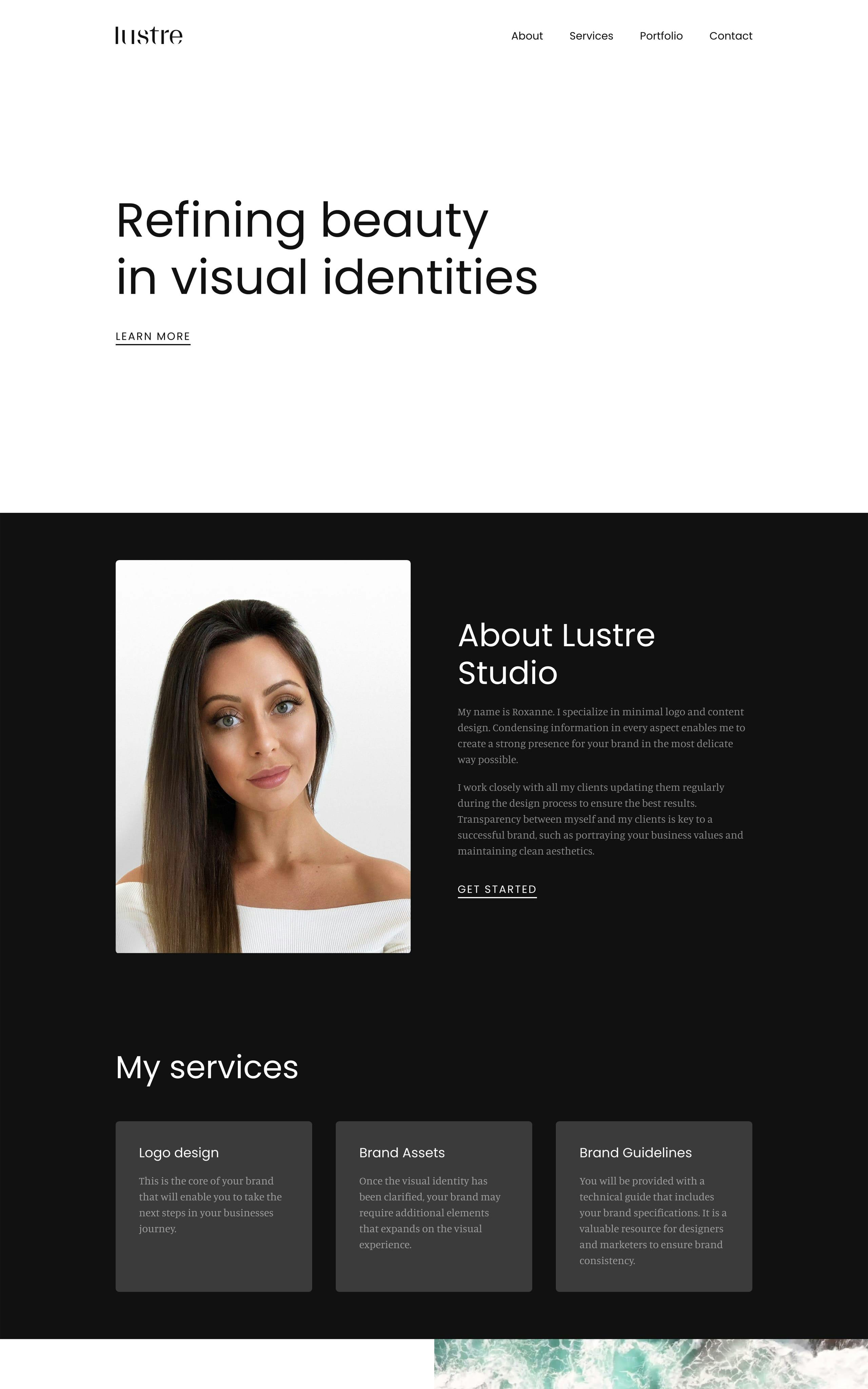 Lustre Studio Website Screenshot
