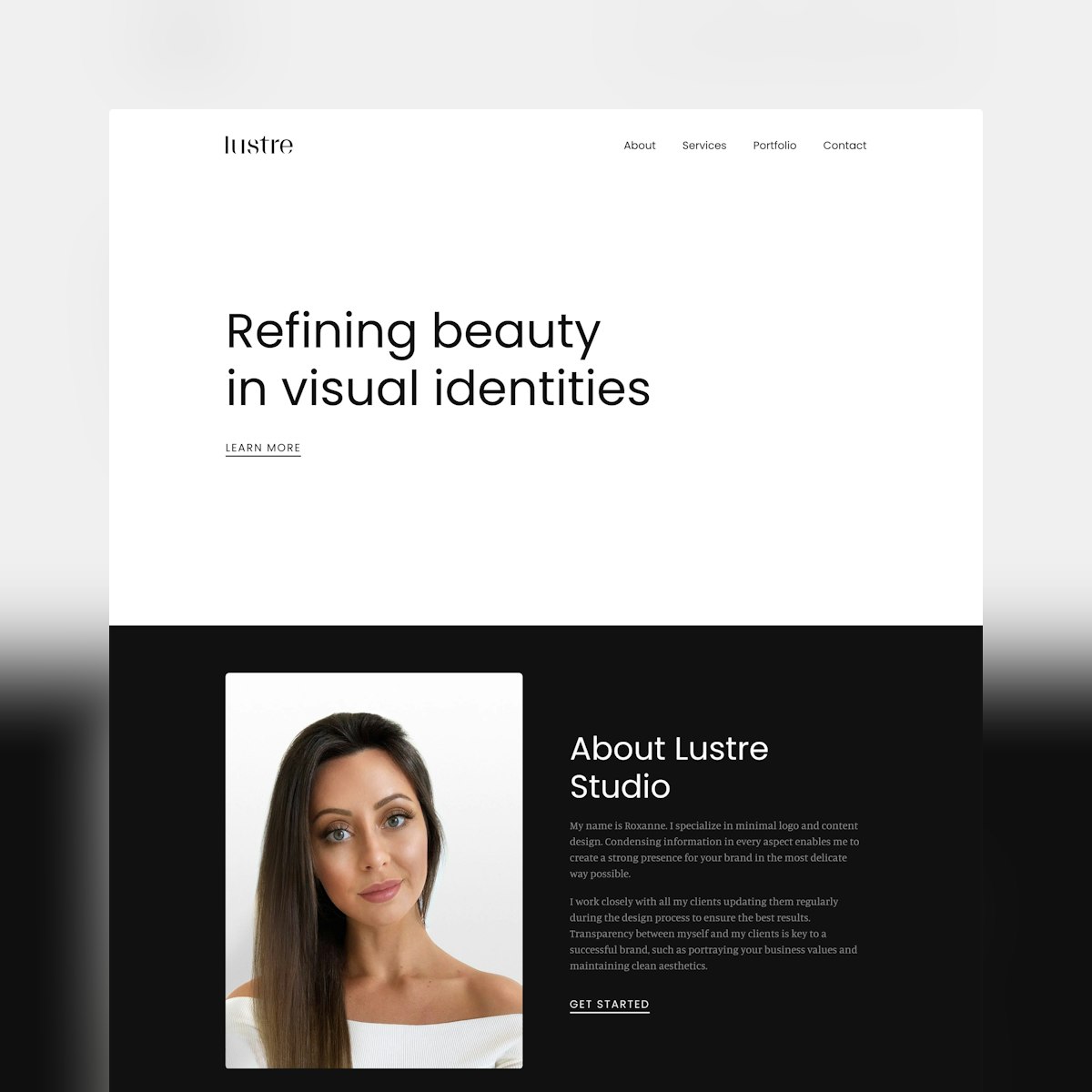 website design idea #250: Website Inspiration: Lustre Studio