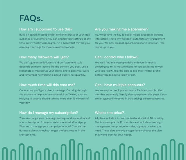 Hum FAQ Grid Preview
