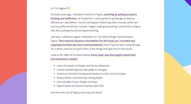 ‘Designing in Figma’ Book Biography Preview