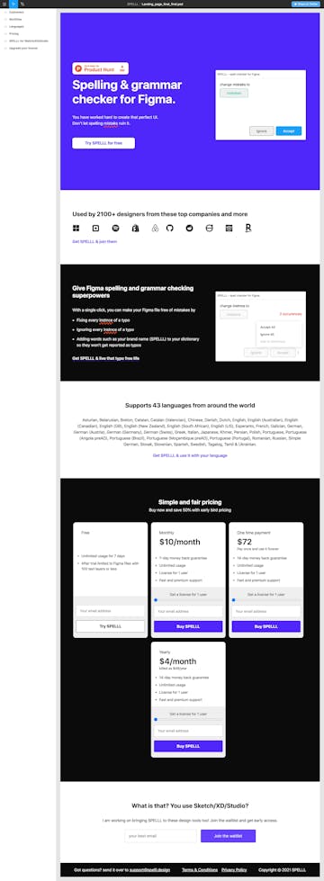 Figma One Page Websites