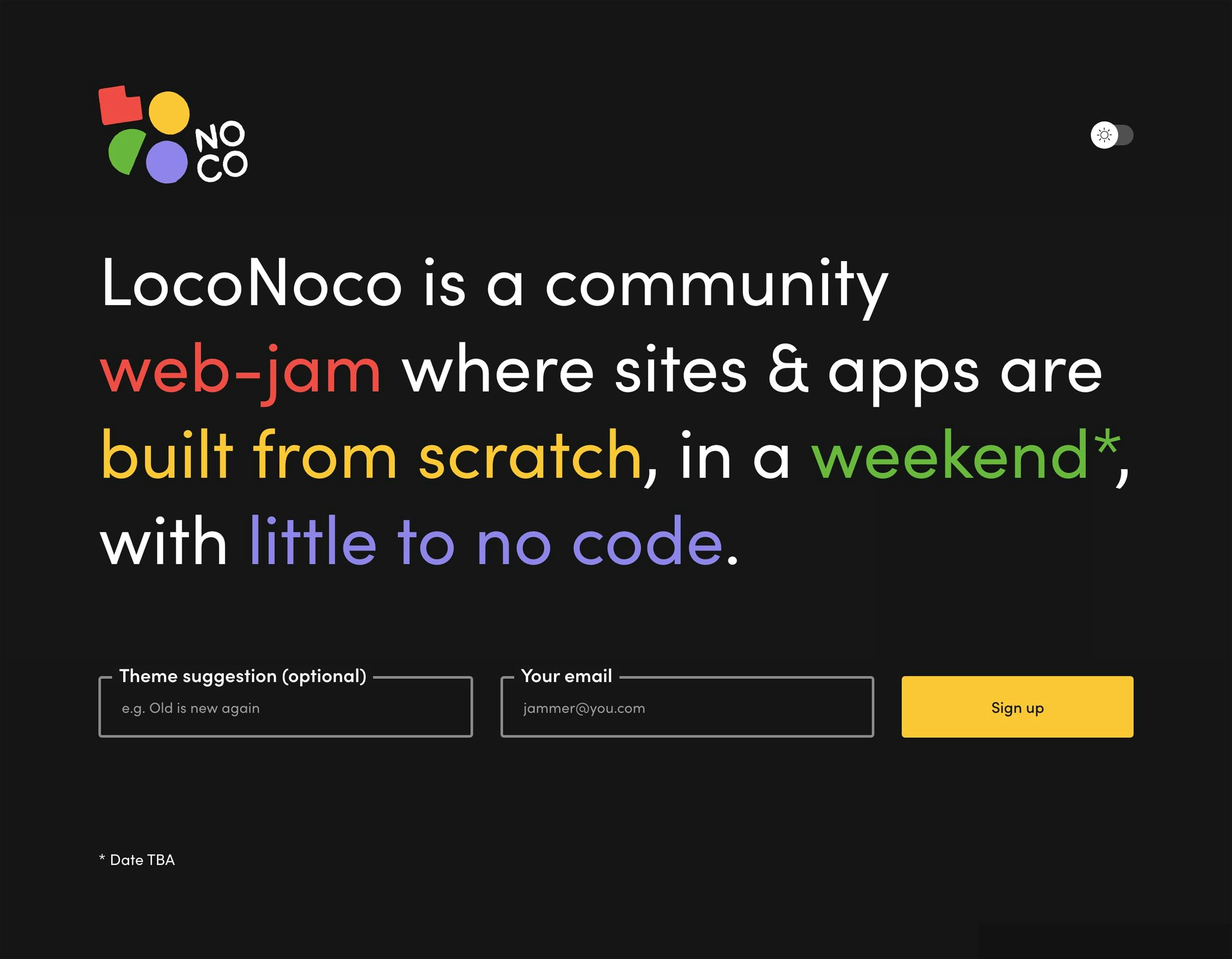 LocoNoco Website Screenshot
