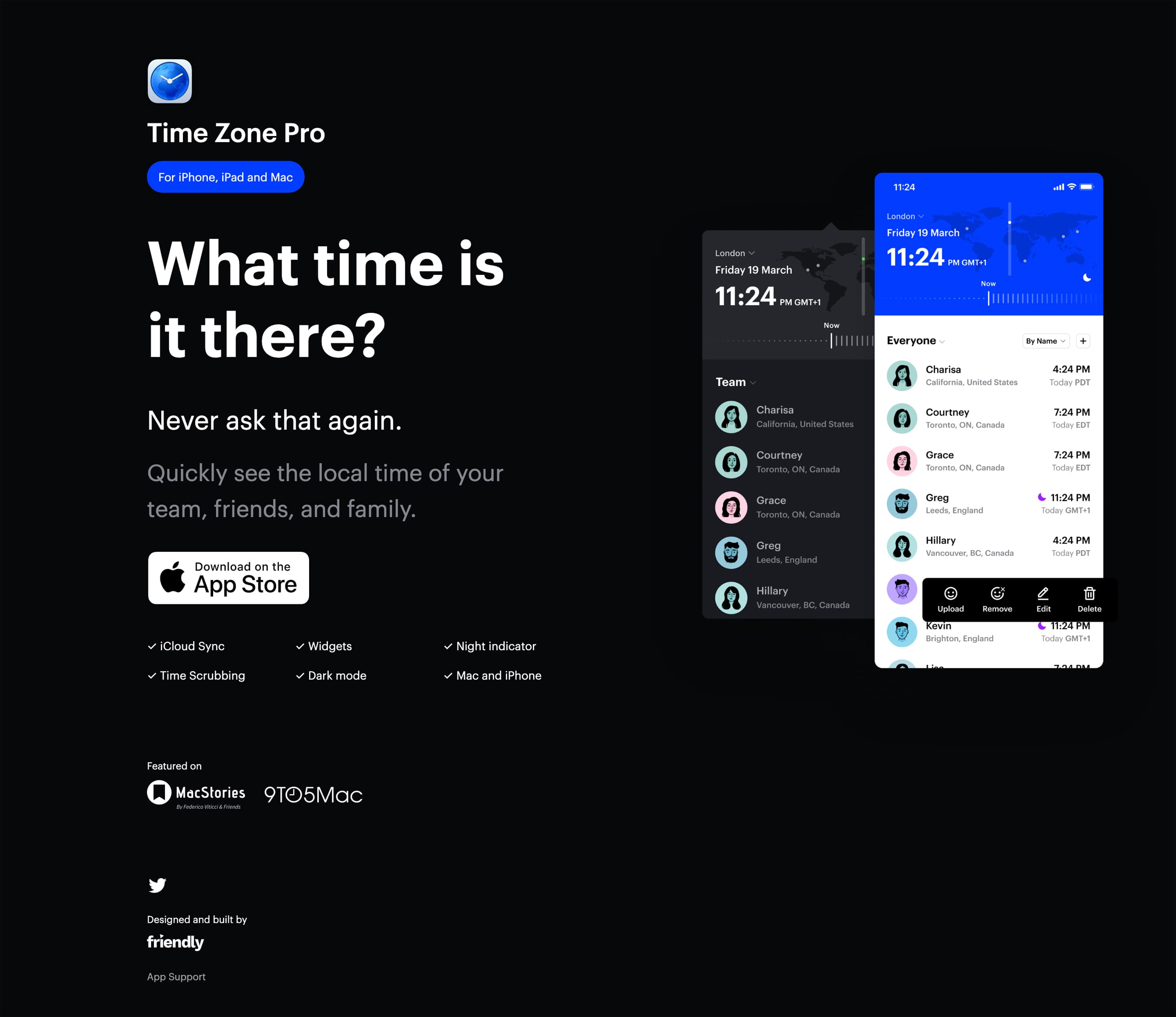Time Zone Pro Website Screenshot
