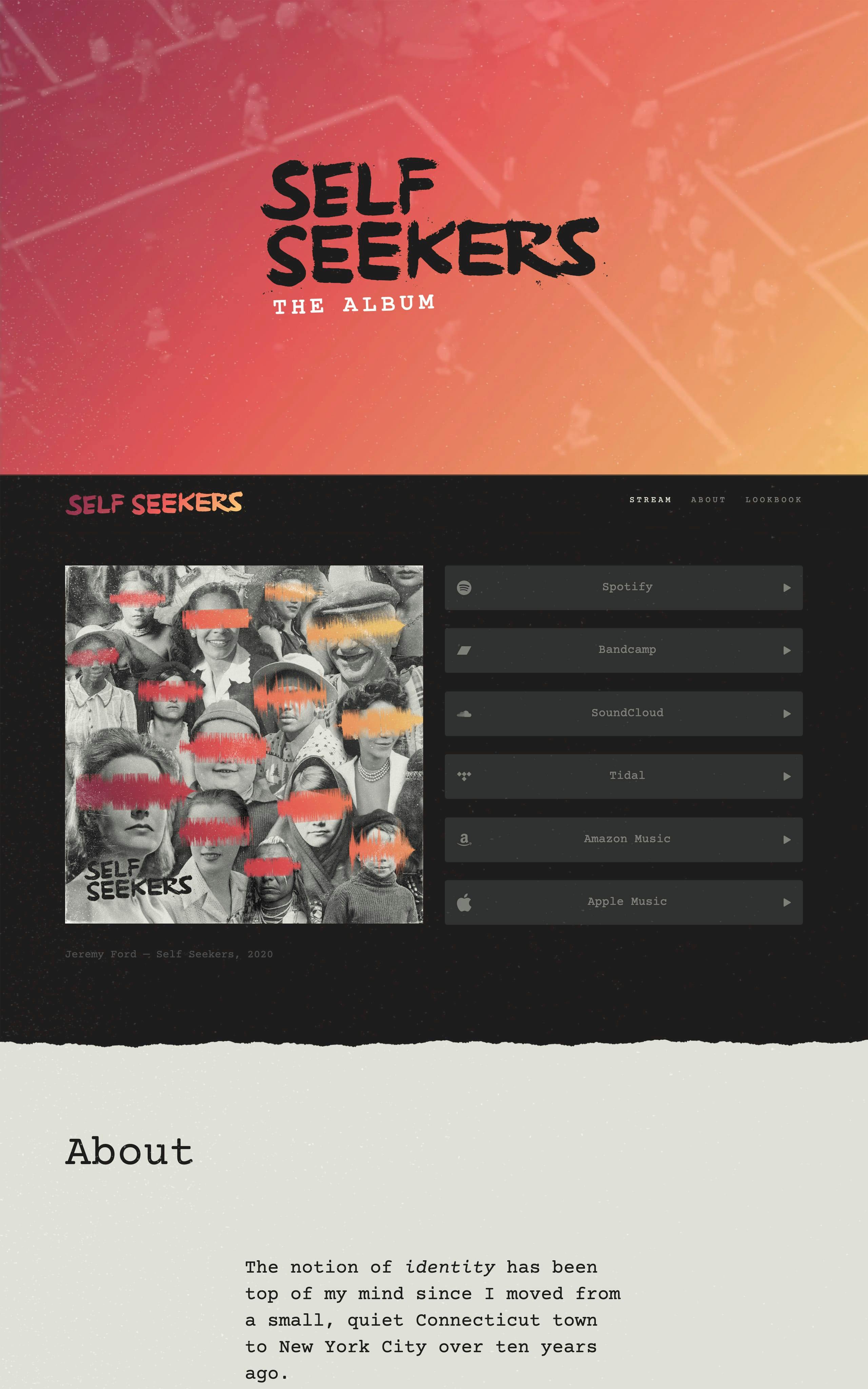Self Seekers Website Screenshot