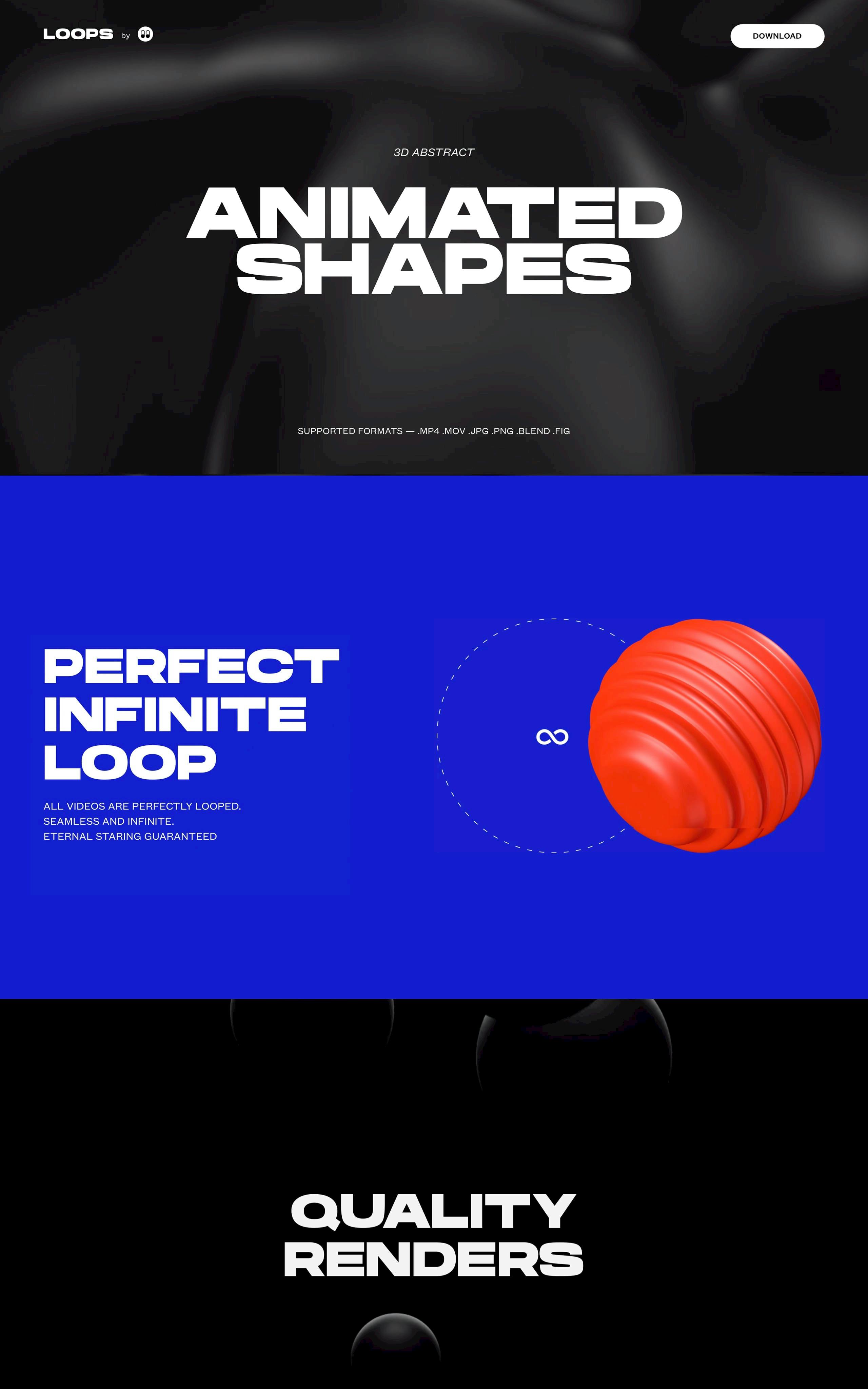 Loops Website Screenshot