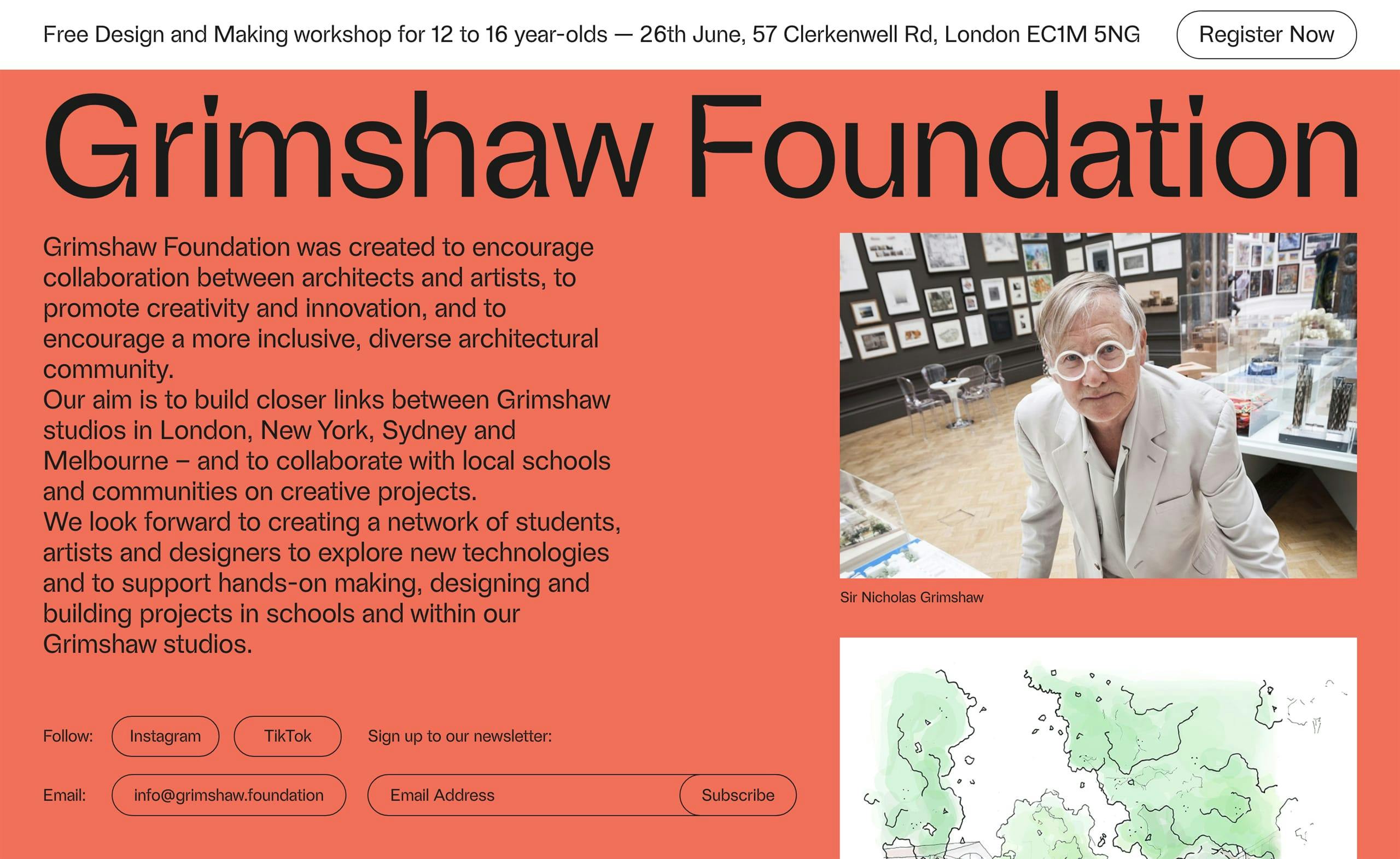 Grimshaw Foundation Website Screenshot