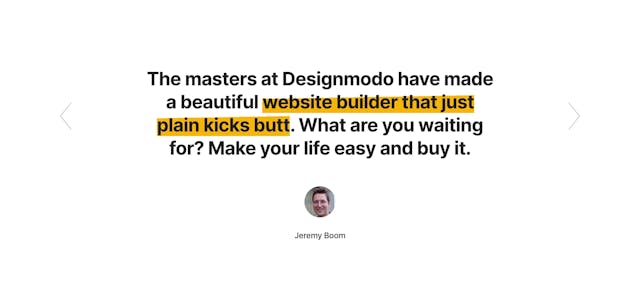 Designmodo Slides Testimonial Slider Preview