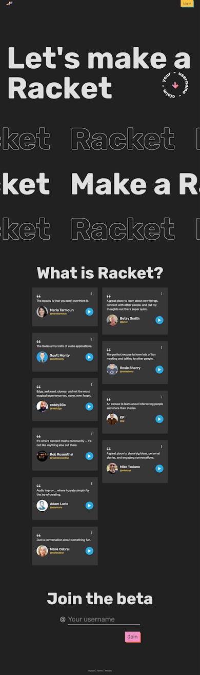 Racket Beta Thumbnail Preview