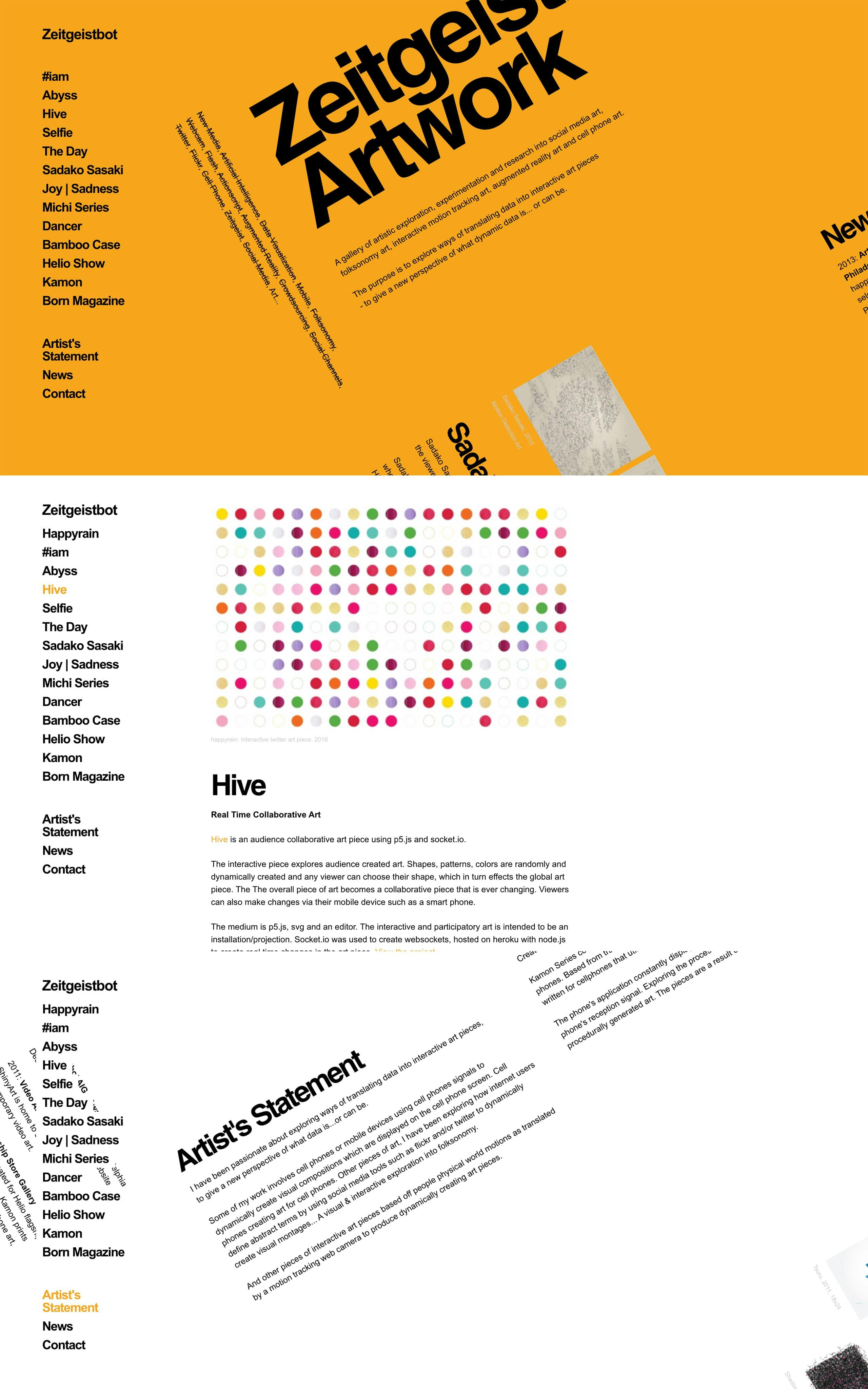 Zeitgeistbot Website Screenshot