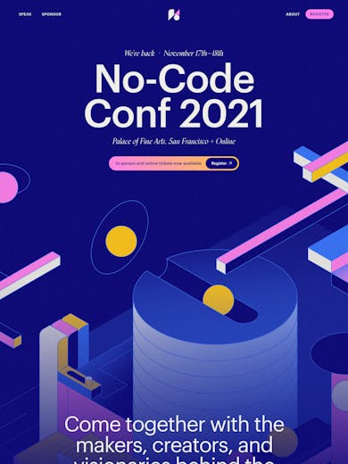 No-Code Conference 2021 Thumbnail Preview