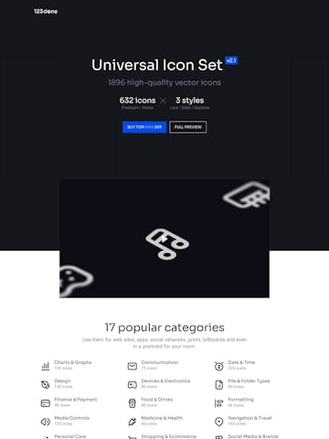 Universal Icon Set Thumbnail Preview