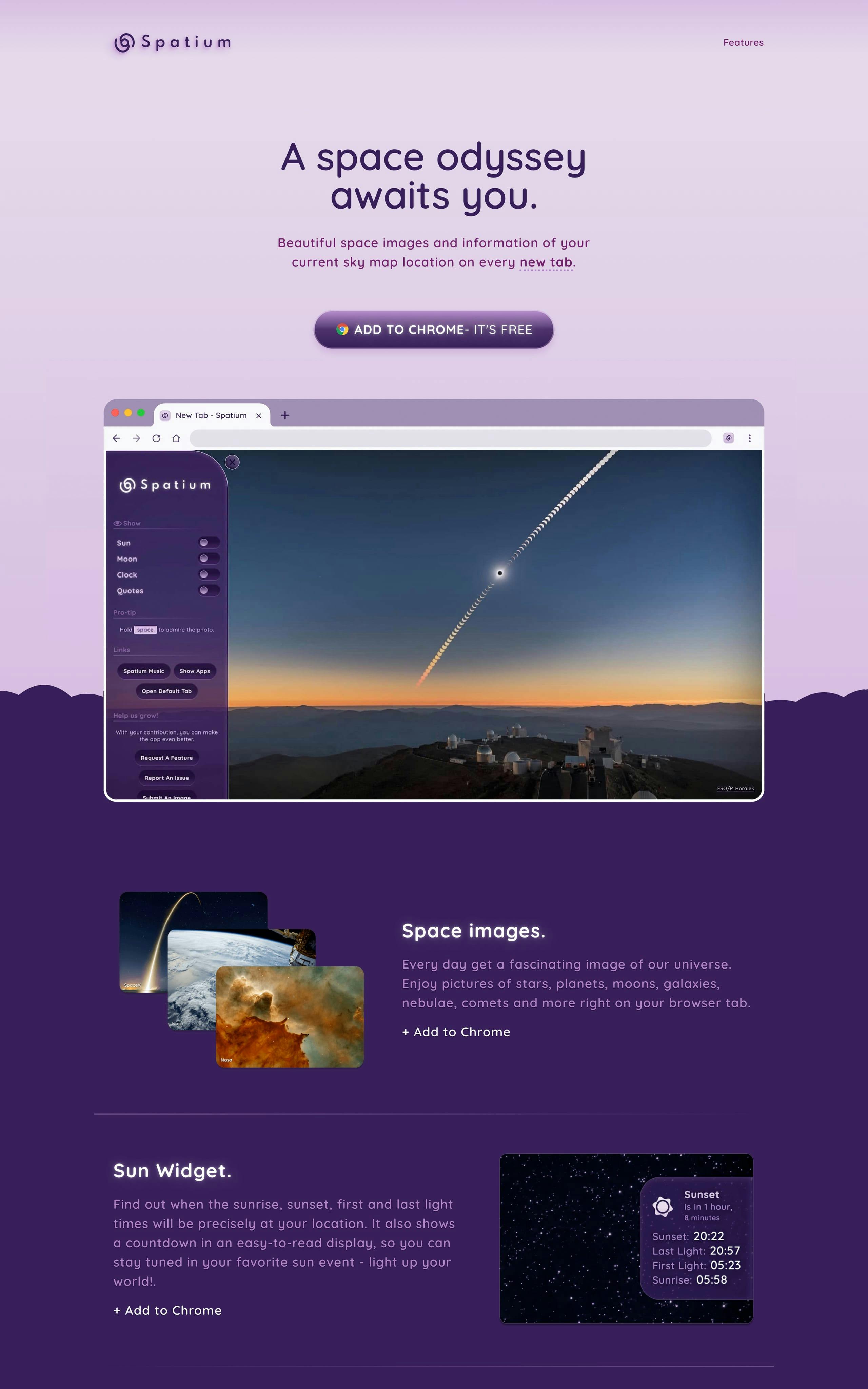 Spatium Website Screenshot