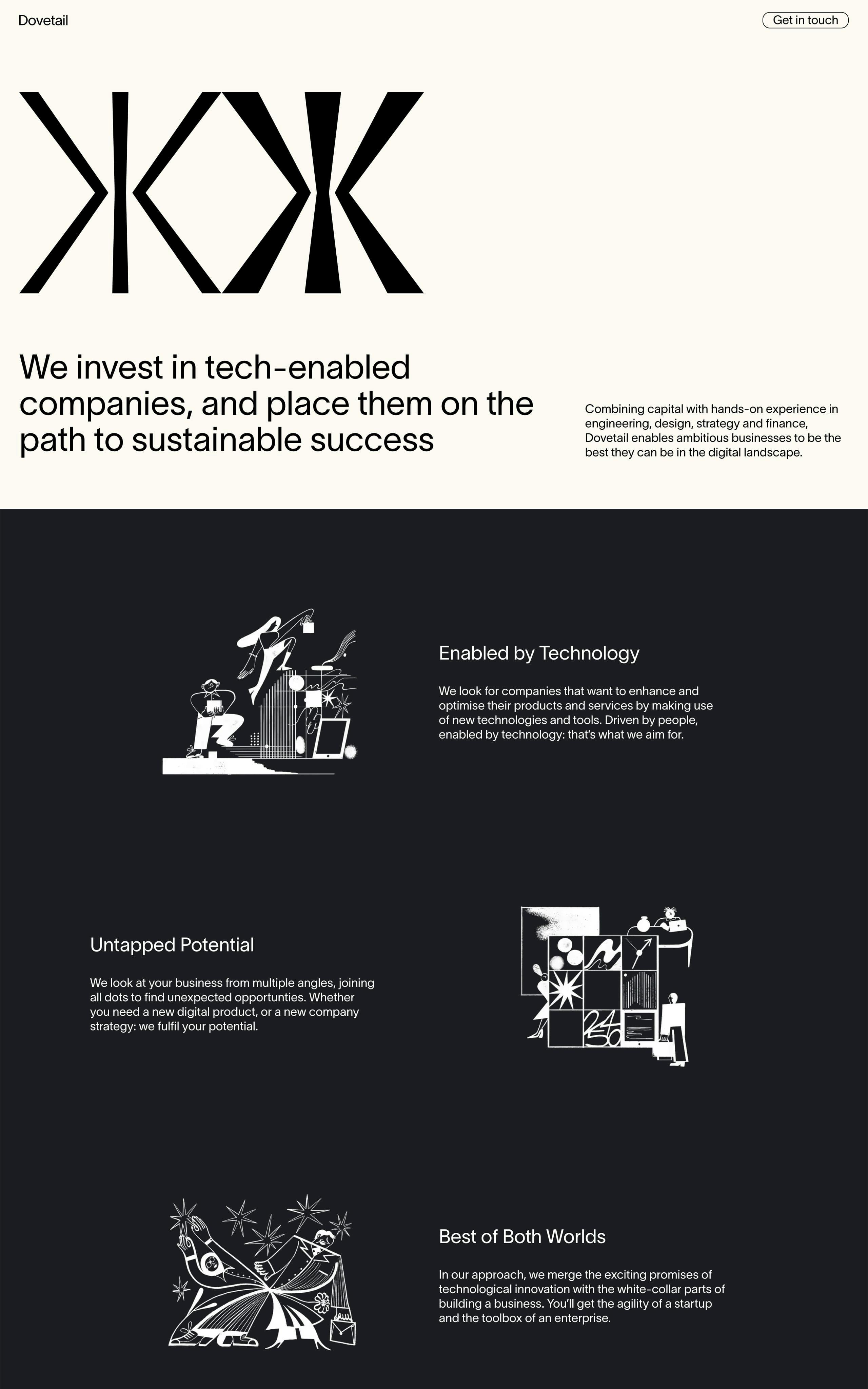 Dovetail Website Screenshot