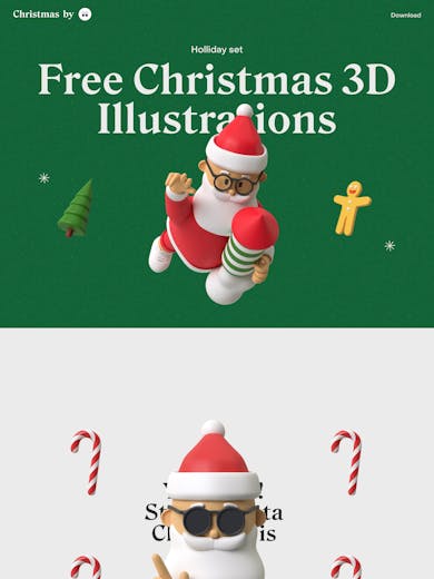 Christmas 3D Illustrations Thumbnail Preview