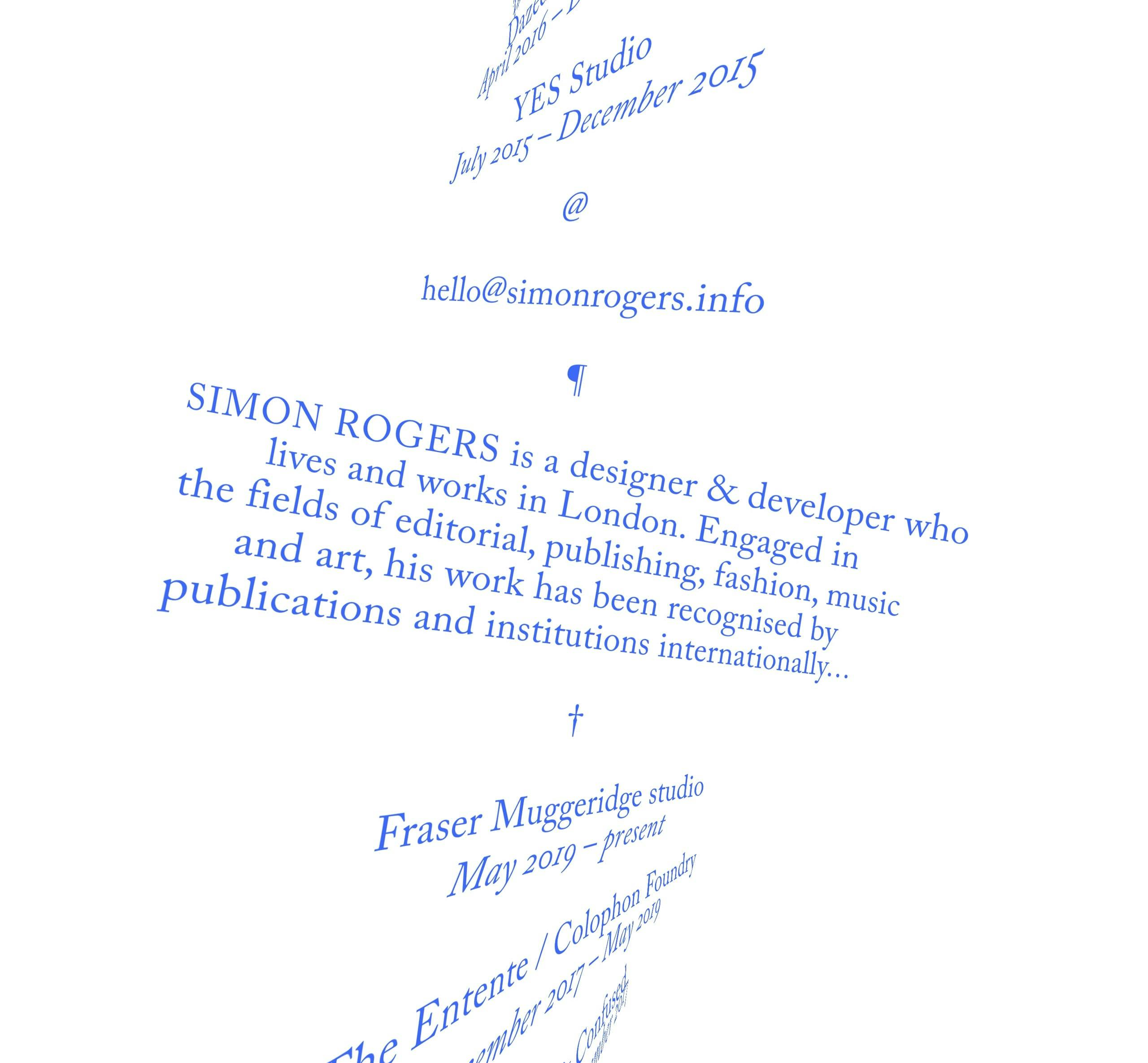 Simon Rogers Website Screenshot