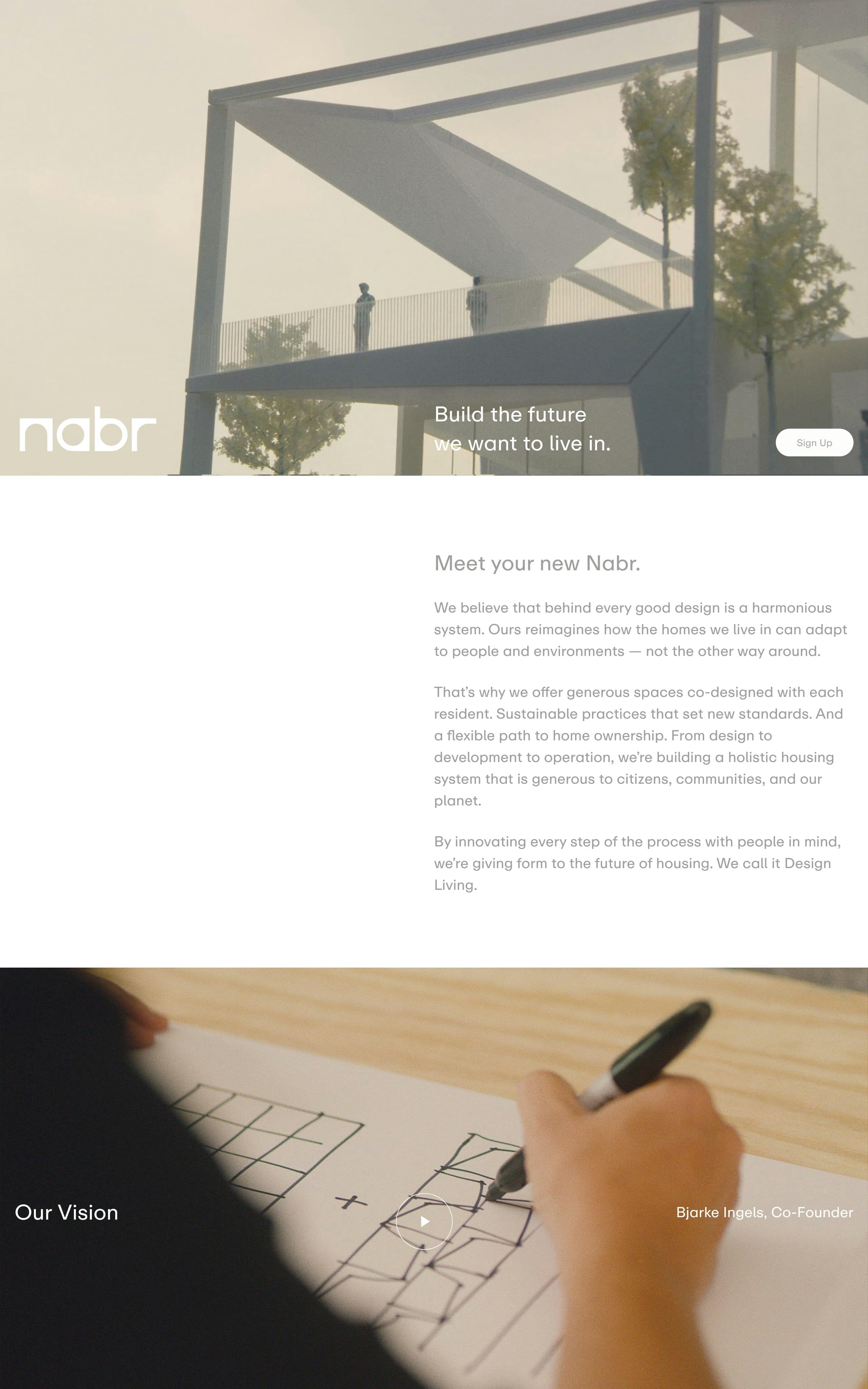 Nabr Website Screenshot