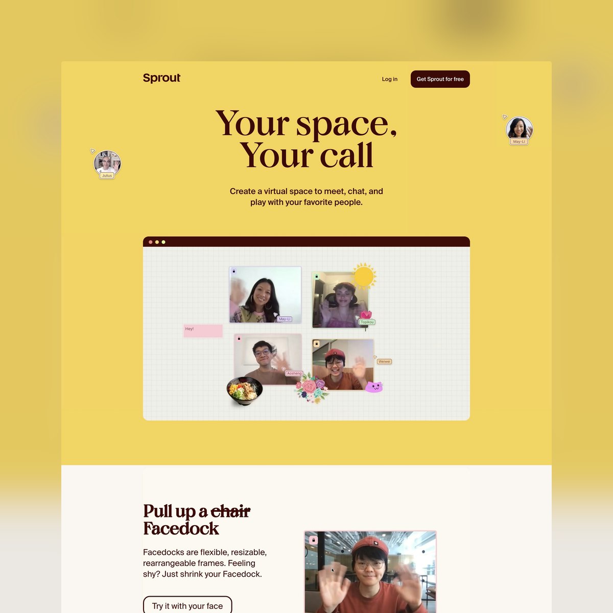 website design idea #30: Website Inspiration: Sprout