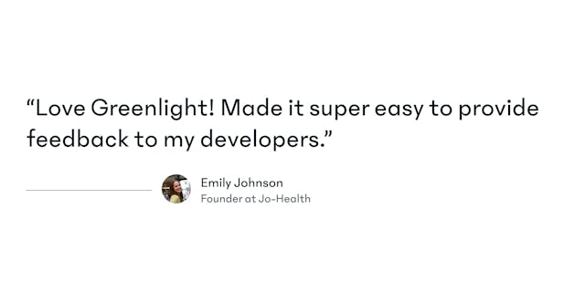 Greenlight Testimonials Preview