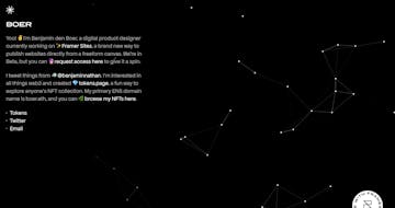 Particle Effect One Page Websites