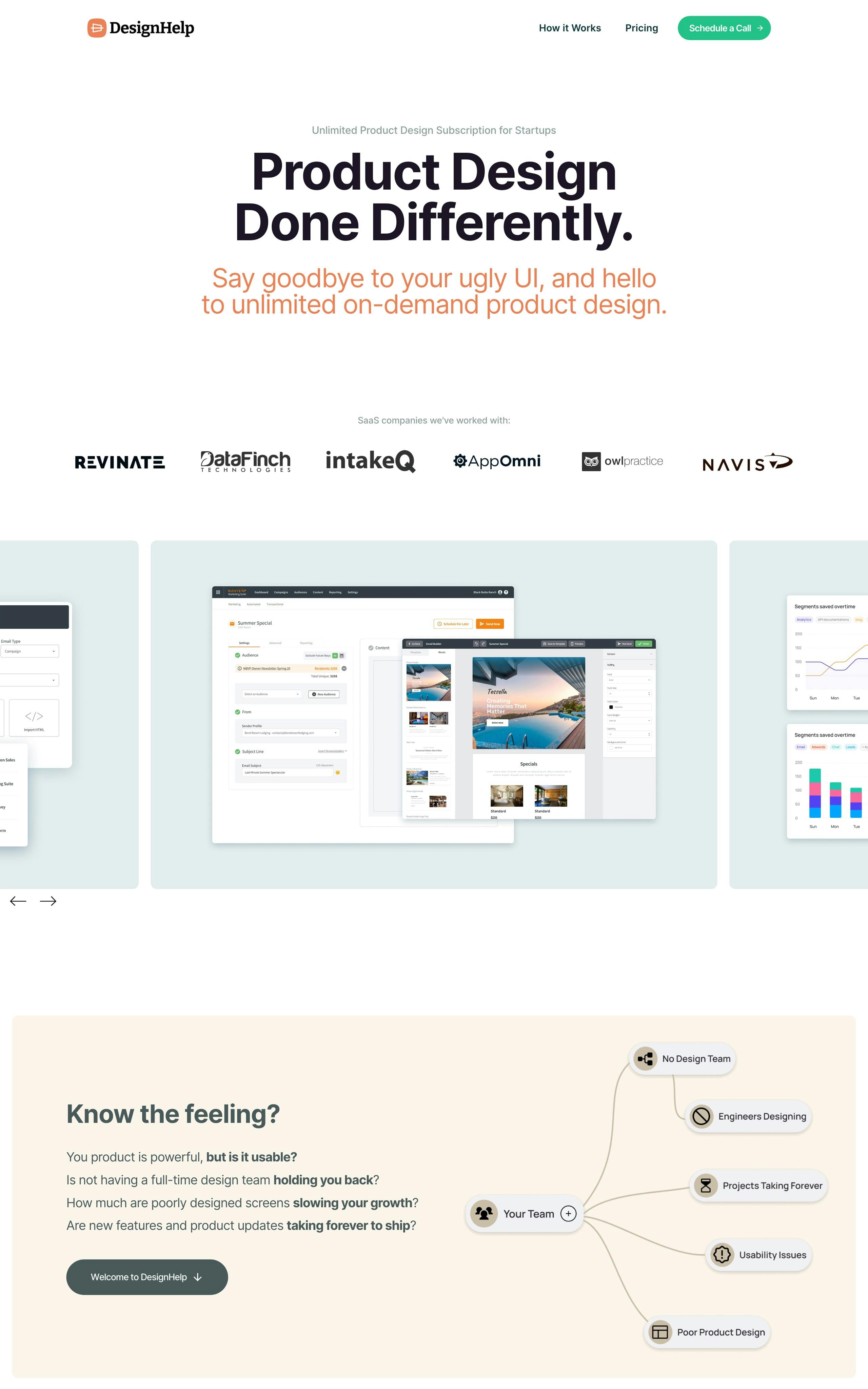 DesignHelp Website Screenshot