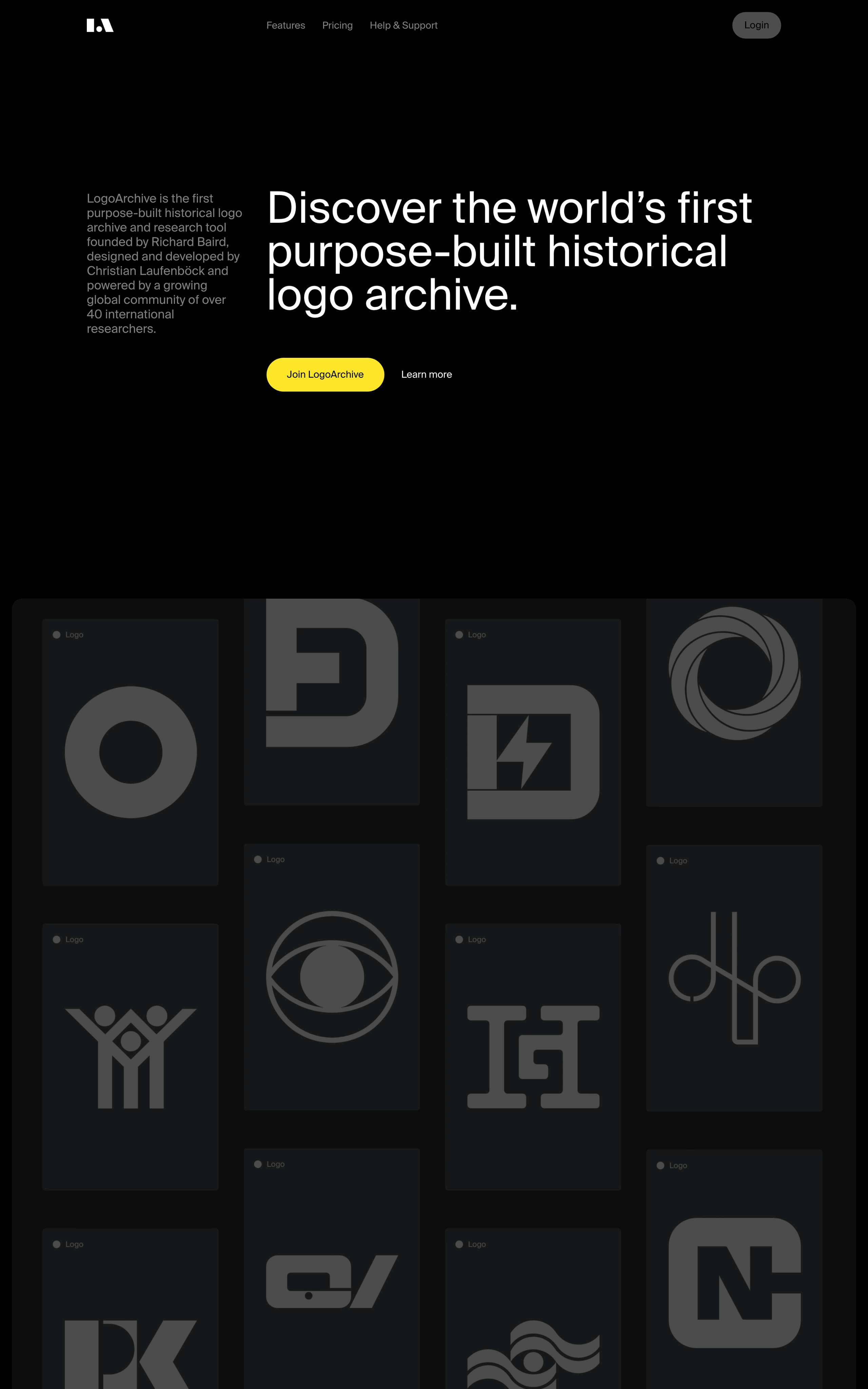 Logo Archive Website Screenshot