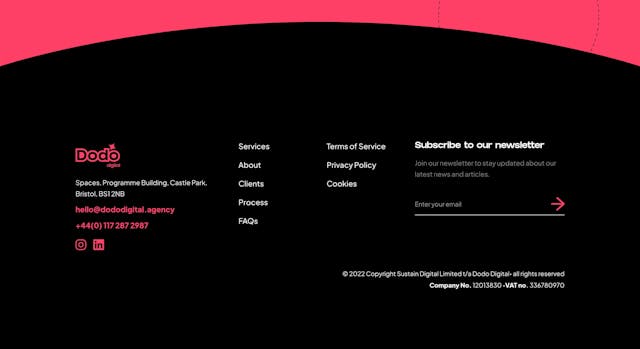 Dodo Digital Big Footer Preview