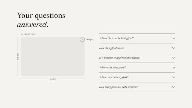 pfpid FAQ Accordion Preview