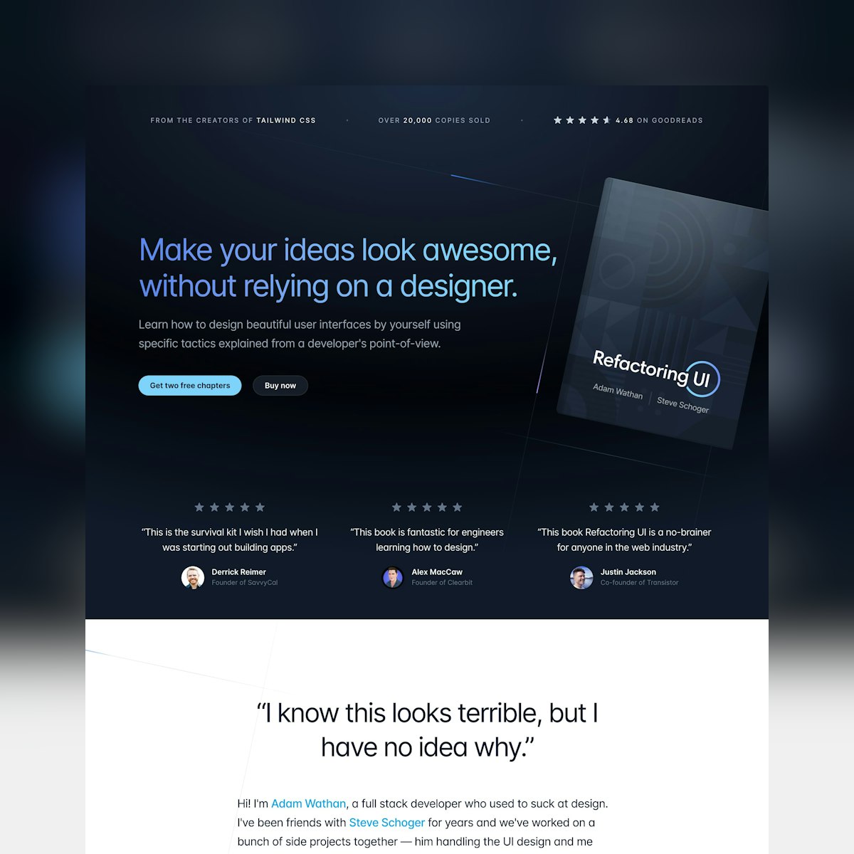 website design idea #489: Website Inspiration: Refactoring UI