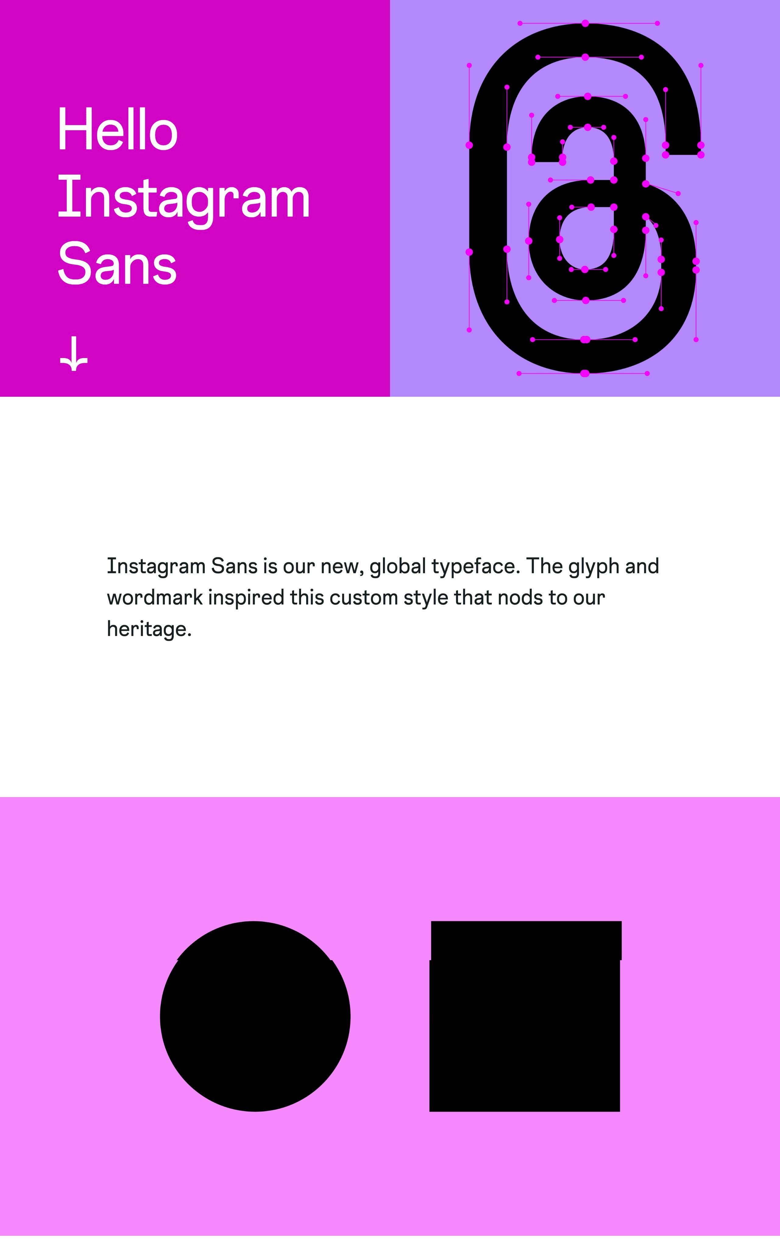 Instagram Sans Typeface Website Screenshot