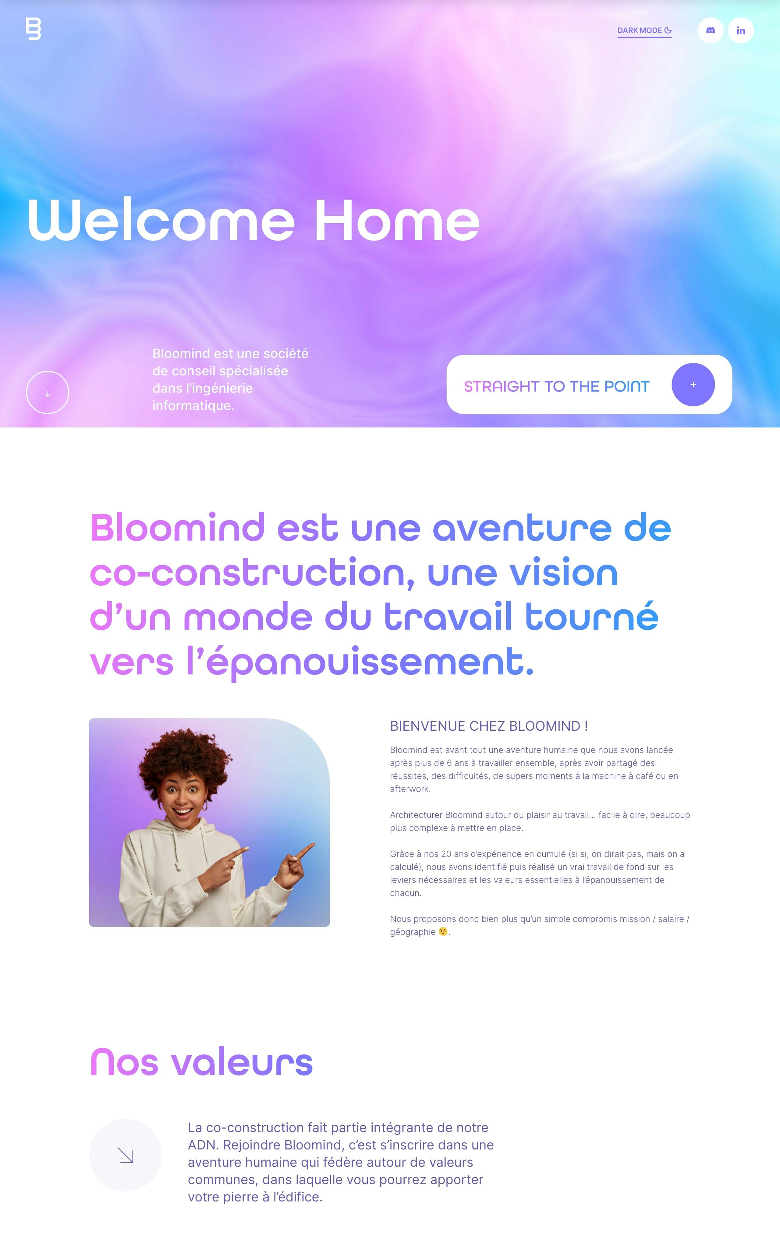 Bloomind Website Screenshot
