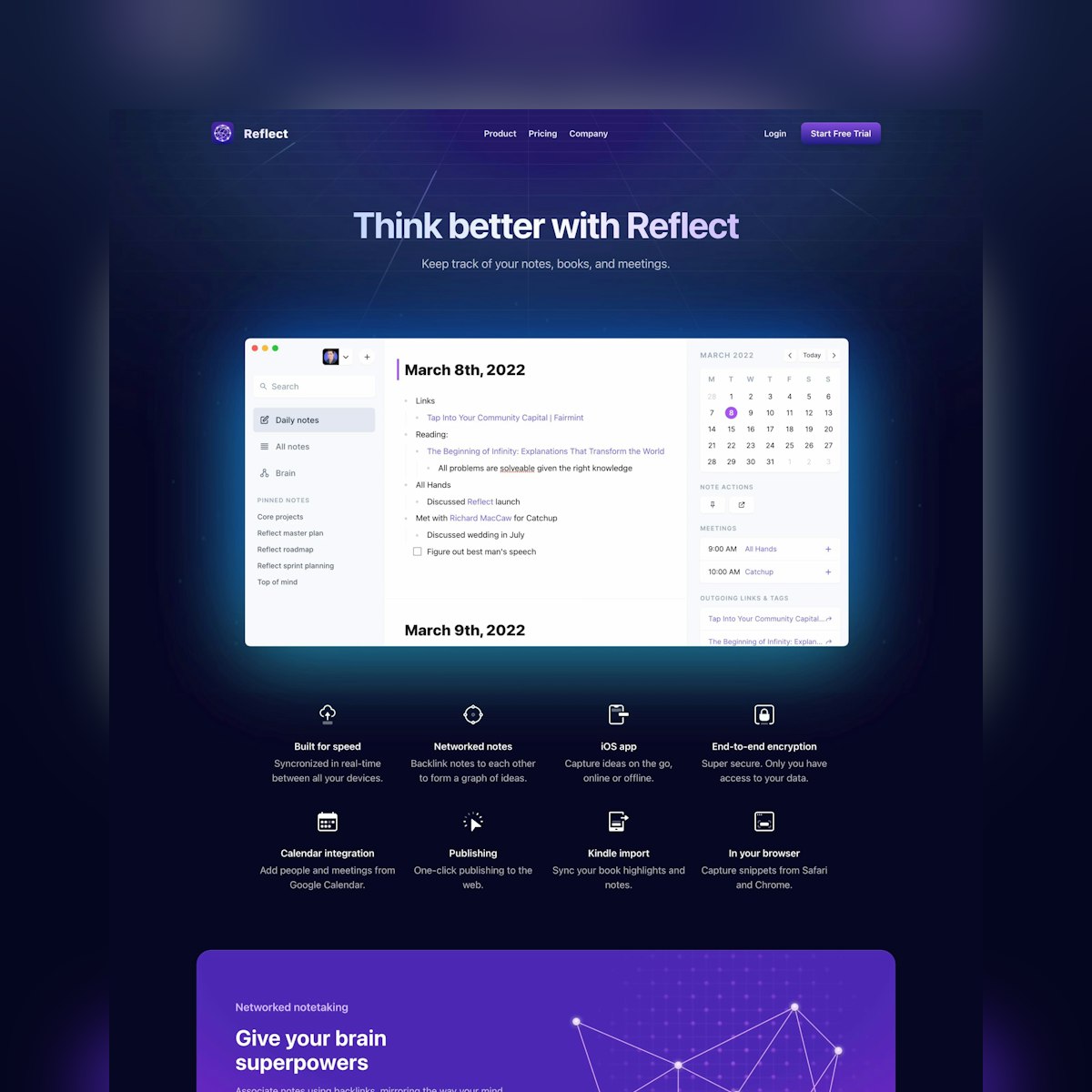 Pricing page example #690: Website Inspiration: Reflect