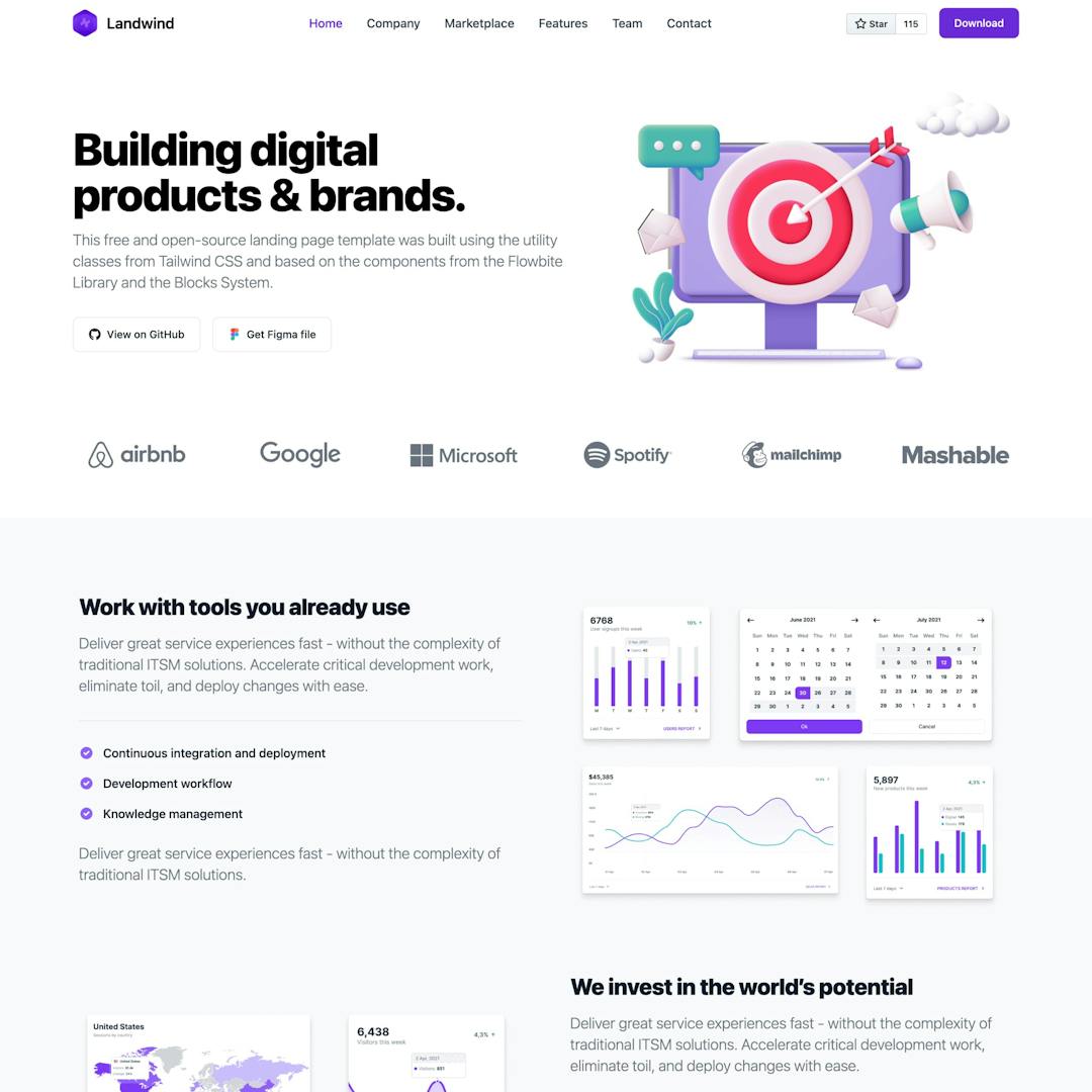 Free Landing Page Templates