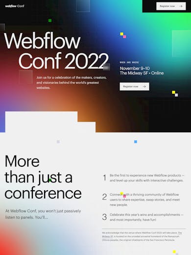 Webflow Conf 2022 Thumbnail Preview