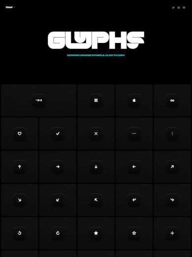 Glyphs by Traf Thumbnail Preview