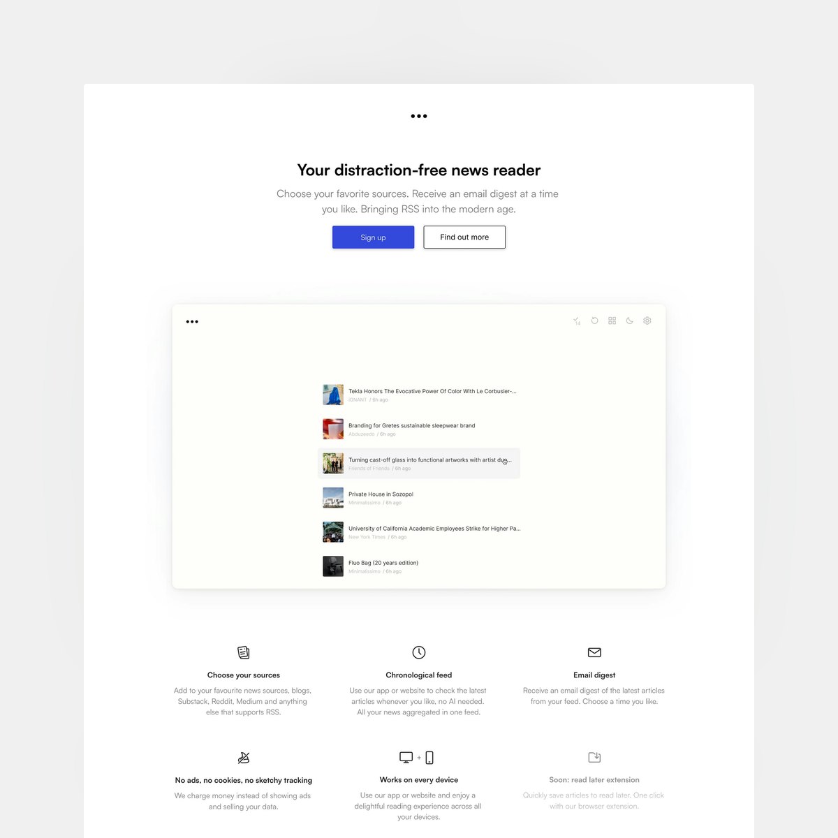 Product Page screen design idea #330: Website Inspiration: Sortable