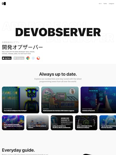 DevObserver Thumbnail Preview