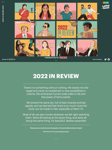 Letterboxd 2022 Year in Review Thumbnail Preview