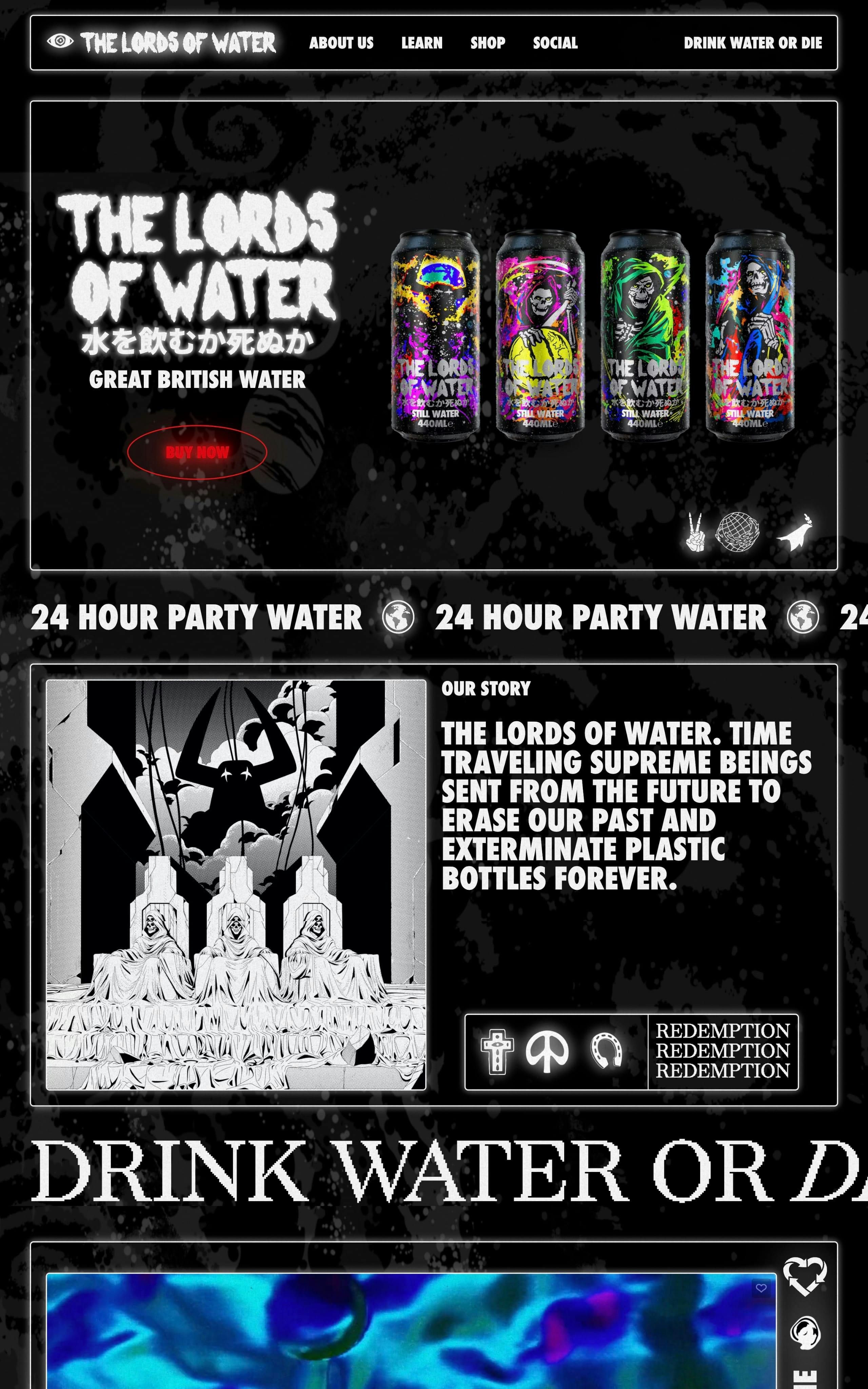 The Lords of Water Website Screenshot