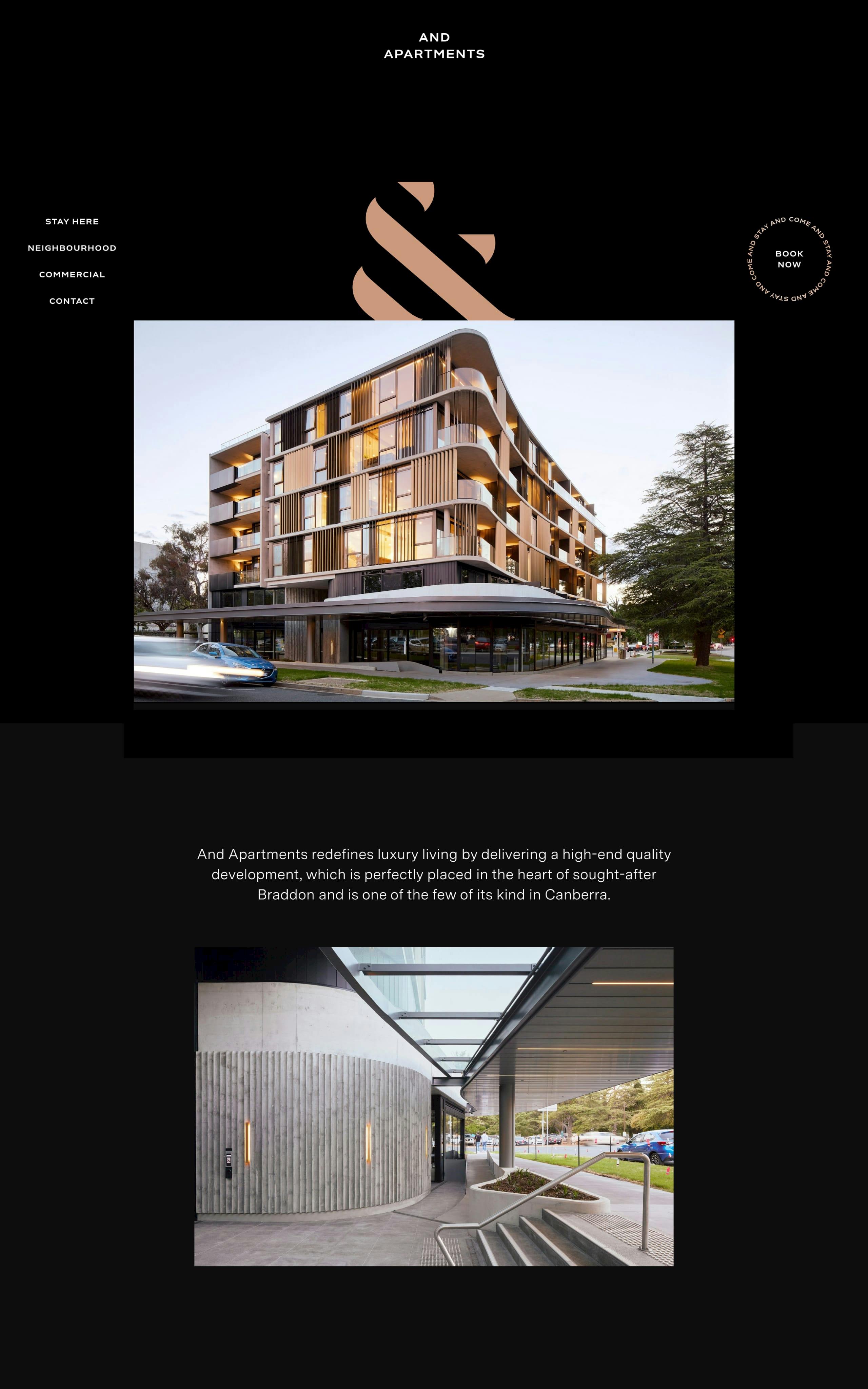 And Apartments Website Screenshot